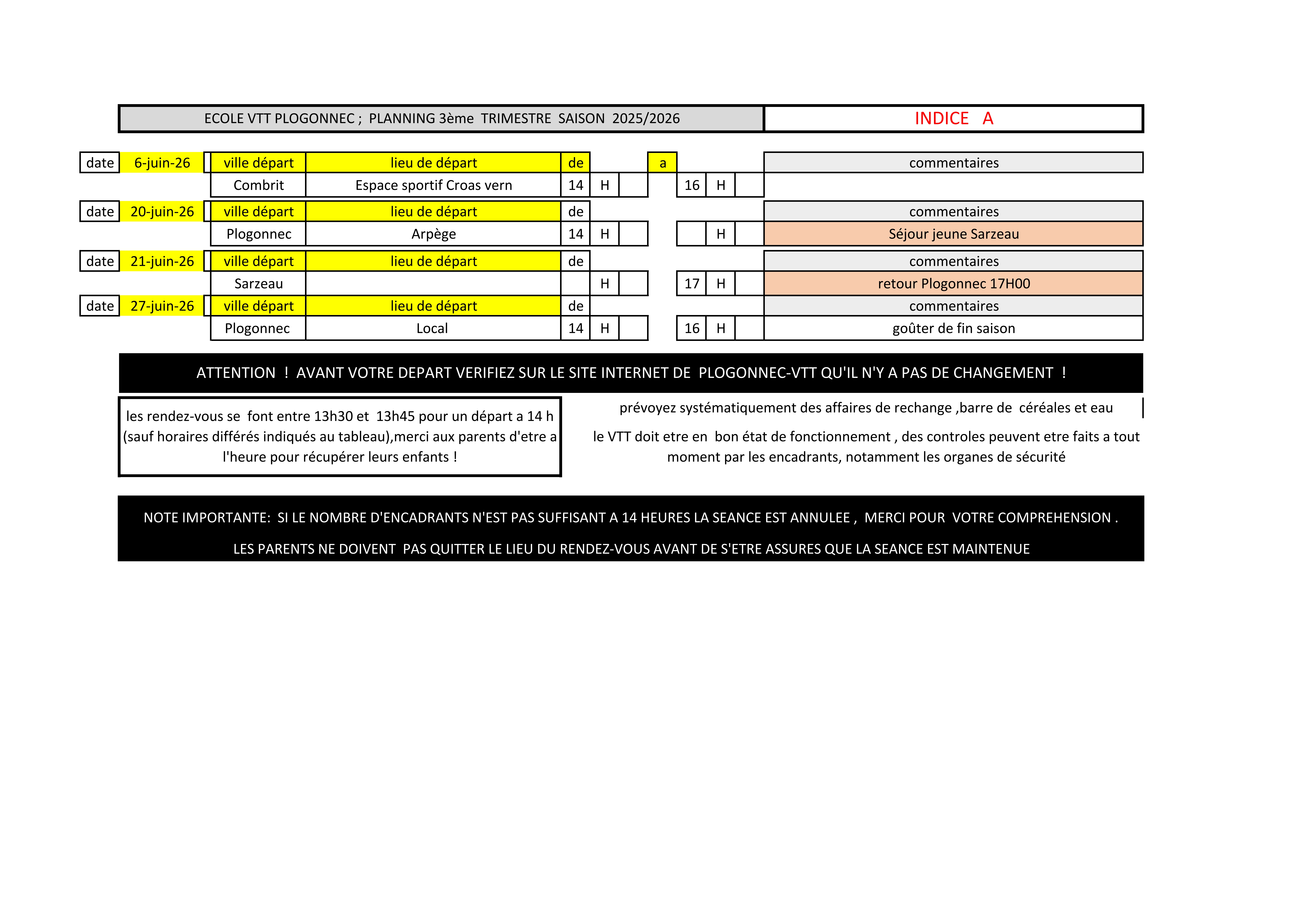 planning 3ème trimestre 2025-26 école vtt