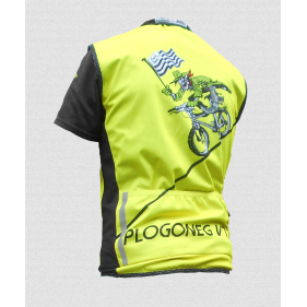 Chasuble jaune 3 poches arriere